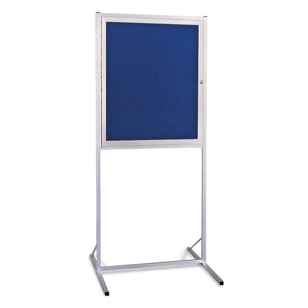 Sliding Door Indoor Enclosed Corkboard, 4